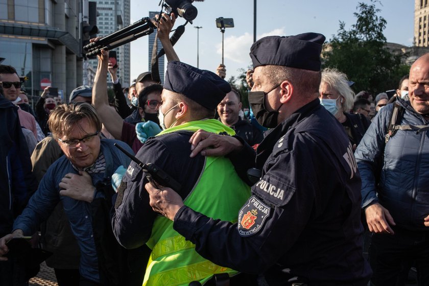 Protest przedsiębiorców w Warszawie