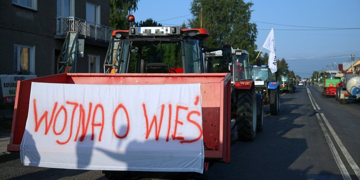 Rolnicy strajkują w całej Polsce.