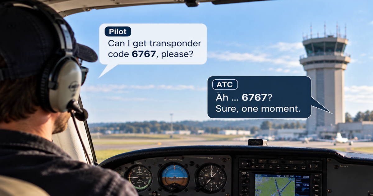 Six Seven im Cockpit - Pilot bringt Fluglotsen mit Transpondercode zum ...