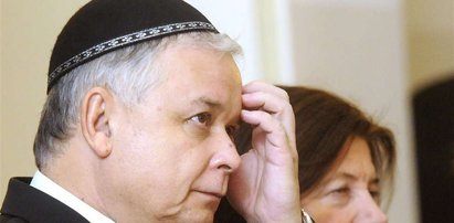 Kaczyński jako pierwszy modlił się w synagodze