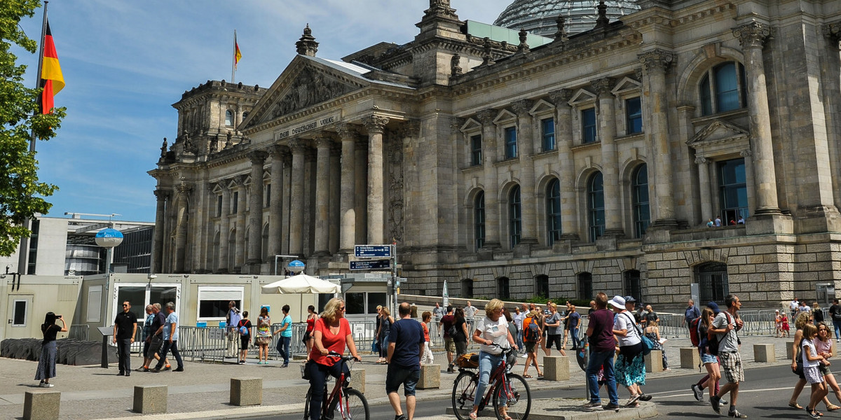 Budynek Reichstagu w Berlinie.