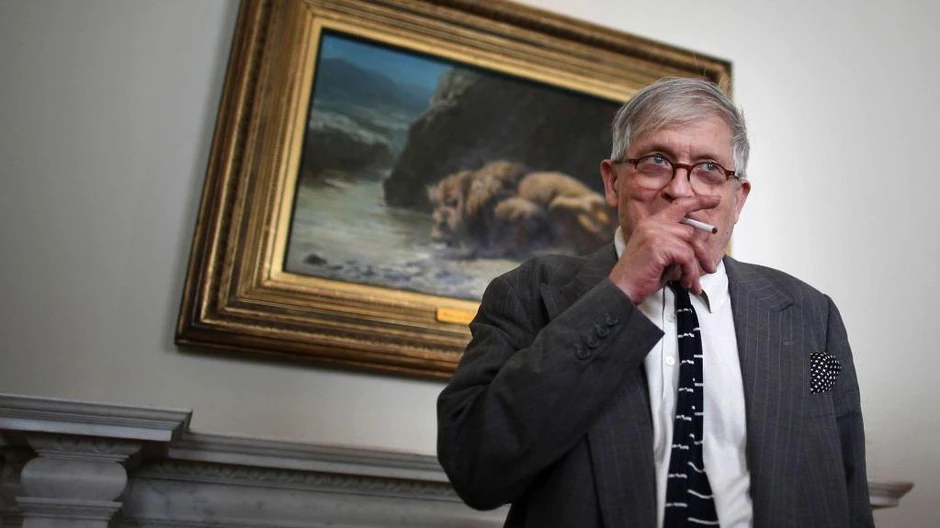 Dejvid Hokni 2011, povremeno su mu dozvoljavali da puši u galerijama - jedini čovek koji je dobijao dozvolu za to | Foto: Getty Images