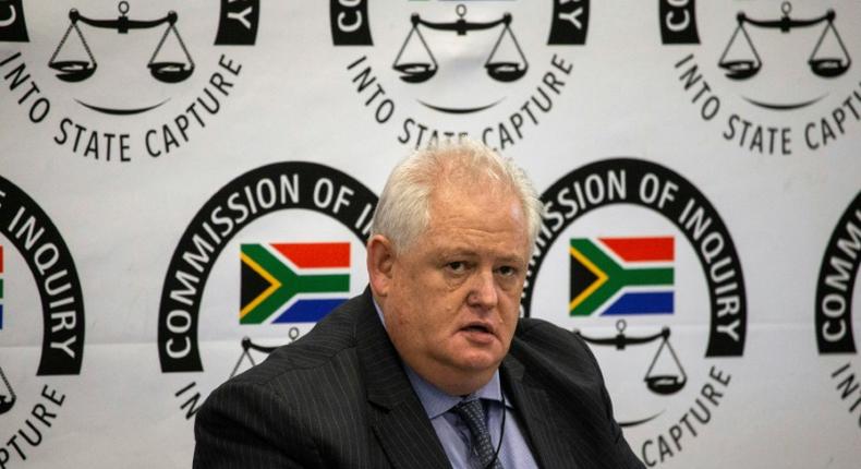 Angelo Agrizzi, former COO of Bosasa, a company that had contracts with government institutions, testifies at the Commission of Inquiry into State Capture investigating alleged corruption under ex-president Jacob Zuma