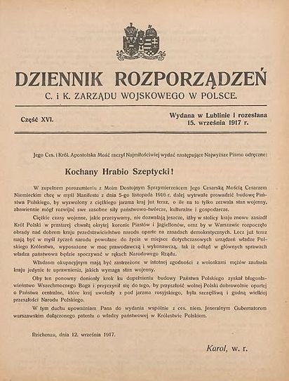 Dziennik Rozporządzeń c. i k. Zarządu Wojskowego w Polsce