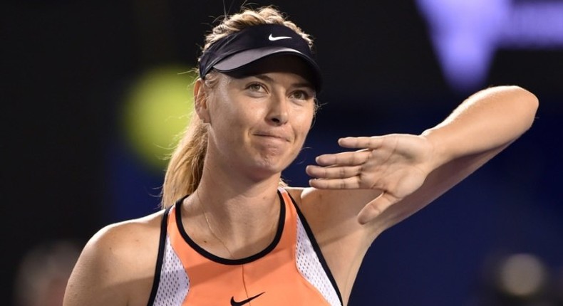 Russia's Maria Sharapova returns from a 15-month doping ban at Porsche Tennis Grand Prix in Germany on April 26, 2017