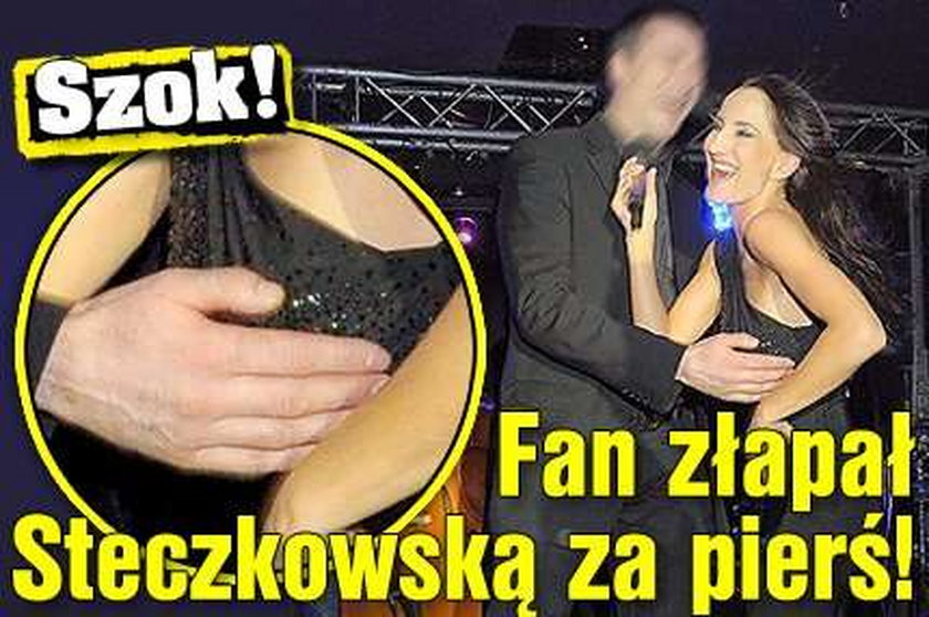 Szok! Fan złapał Steczkowską za pierś!