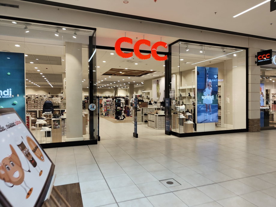 CCC showroom in a Slovak shopping center