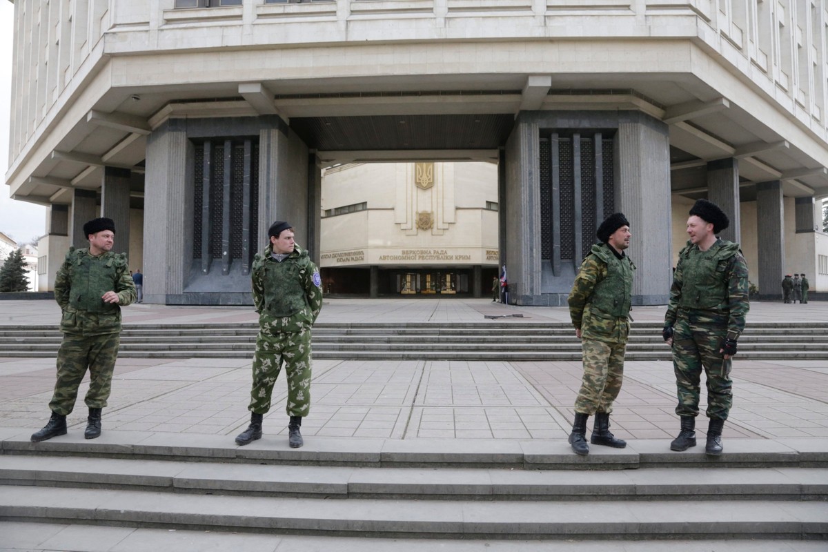 Budynek krymskiego parlamentu w Symferopolu
