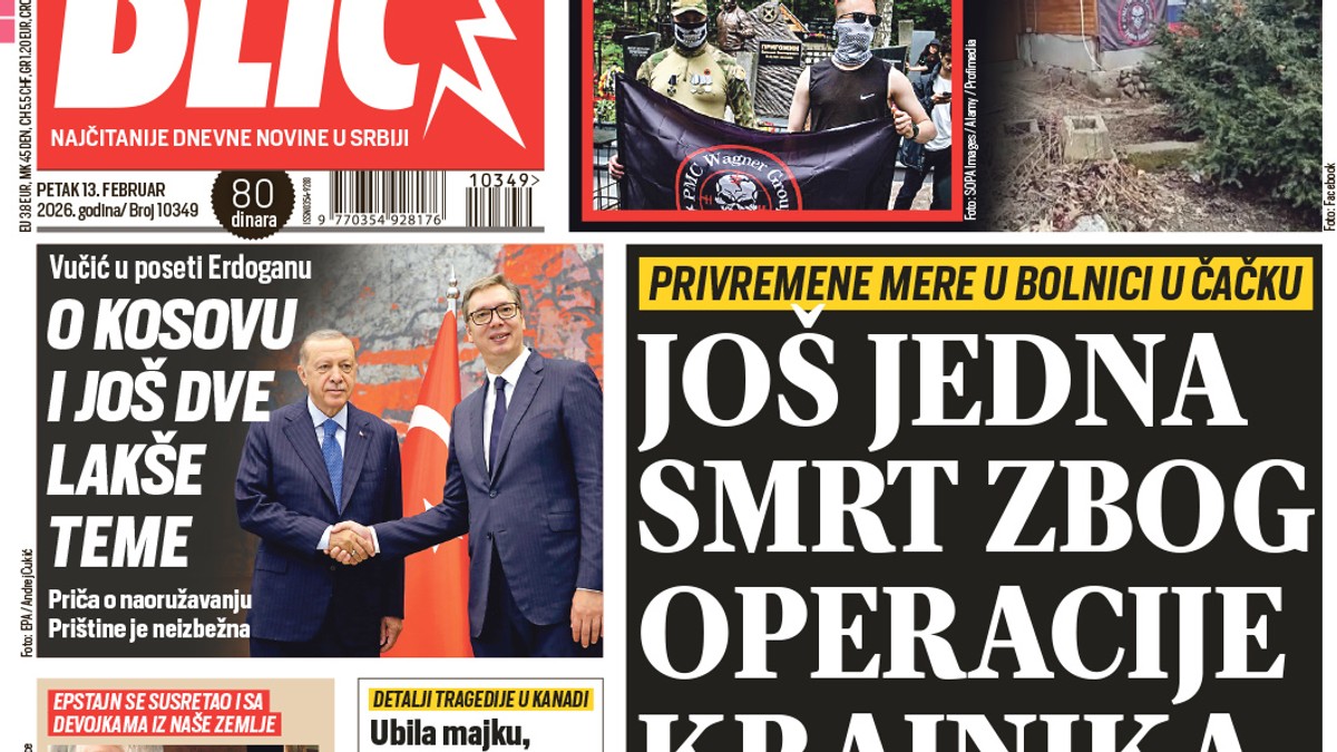 Naslovna strana za 13.2. Kép