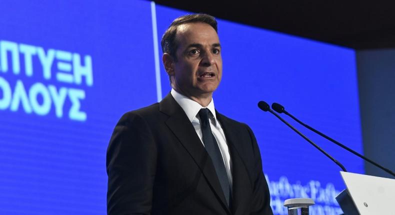 Greece has asked for early repayment of its IMF loan, according to Prime Minister Kyriakos Mitsotakis, in an image from September 7, 2019