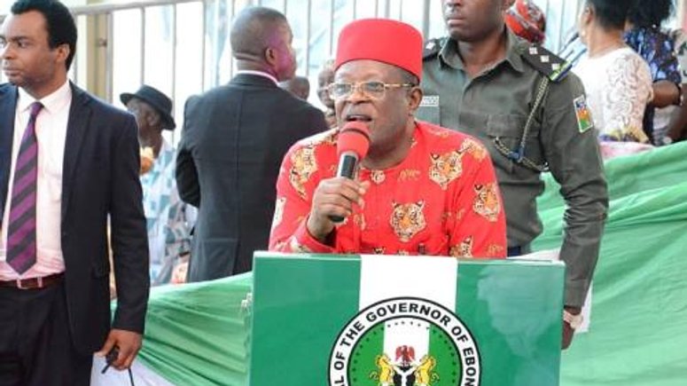 Governor of Ebonyi state, David Umahi (The Nigerian Voice)