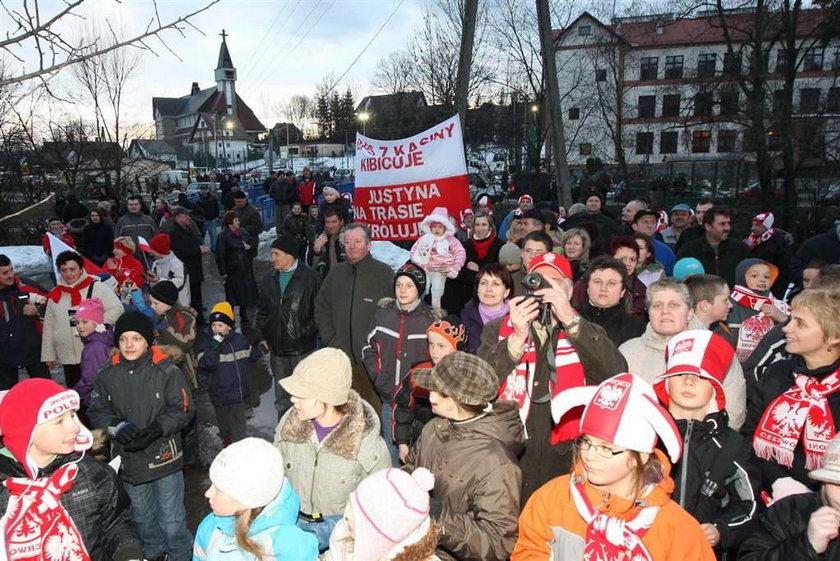 Gorące powitanie narciarki w jej rodzinnej miejscowości