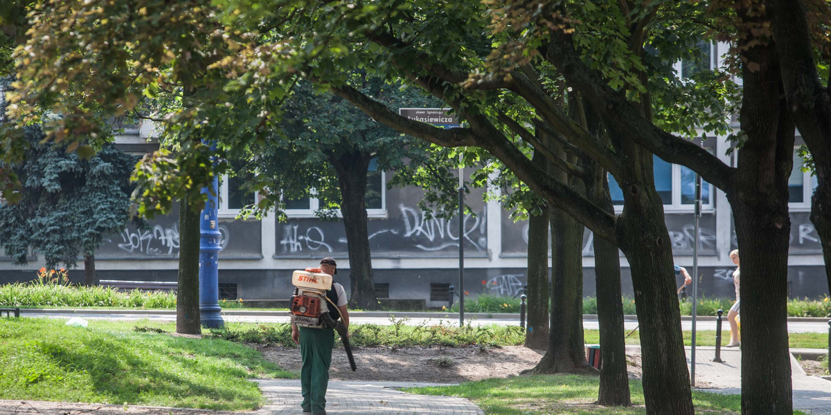 Zieleniec za Groblą jest remontowany.