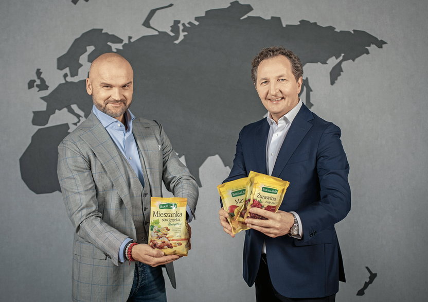 Rafał Brzoska (po lewej) zainwestował w FoodWell, spółkę powstałą z połączenia Bakallandu i Purelli, którą zarządza Marian Owerko (po prawej), bo wierzy, że rynek zdrowej żywności ma przed sobą olbrzymi potencjał wzrostu.