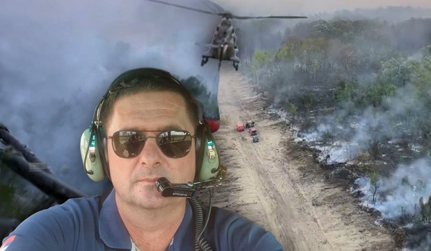 Jovica Mihailović o borbi pilota Helikopterske jedinice MUP sa požarom u Deliblatskoj peščari
