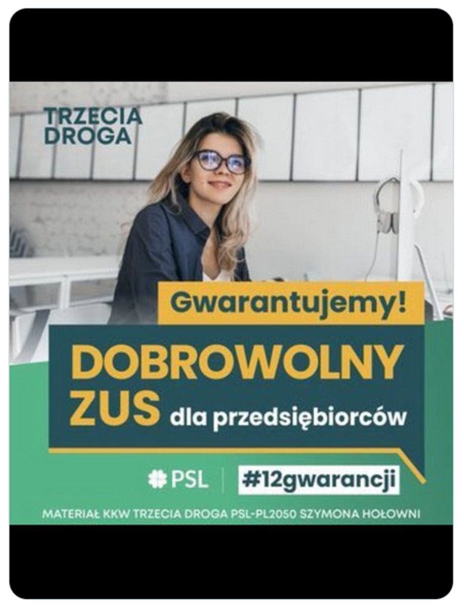 Baner ze strony PSL z czasu kampanii wyborczej.