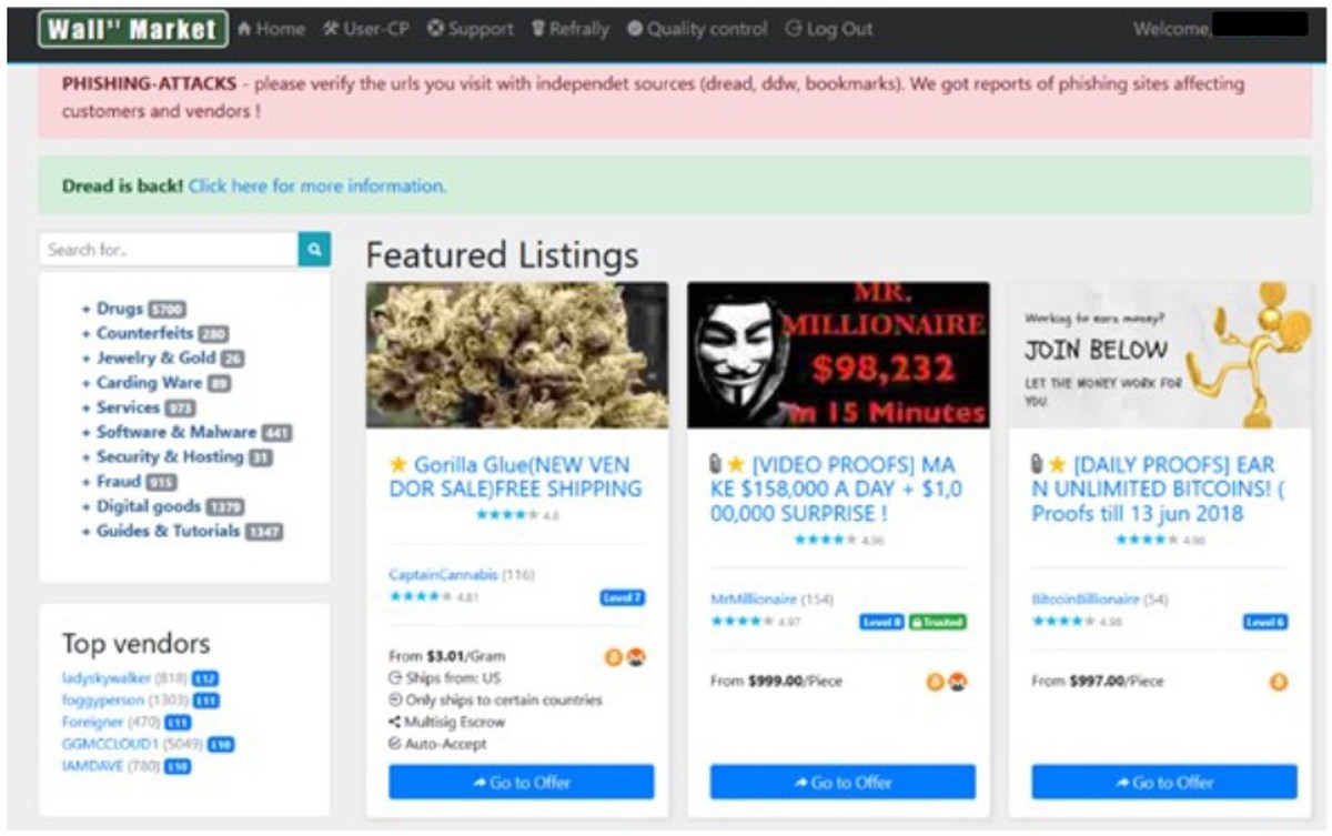 Razbijen jedan od najvećih darknet sajtova: Preko interneta trgovali drogom i oružjem