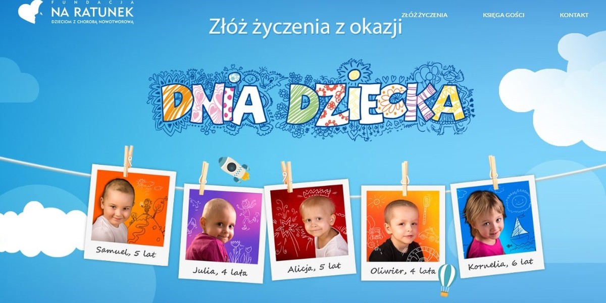 Złóż życzenia chorym dzieciom