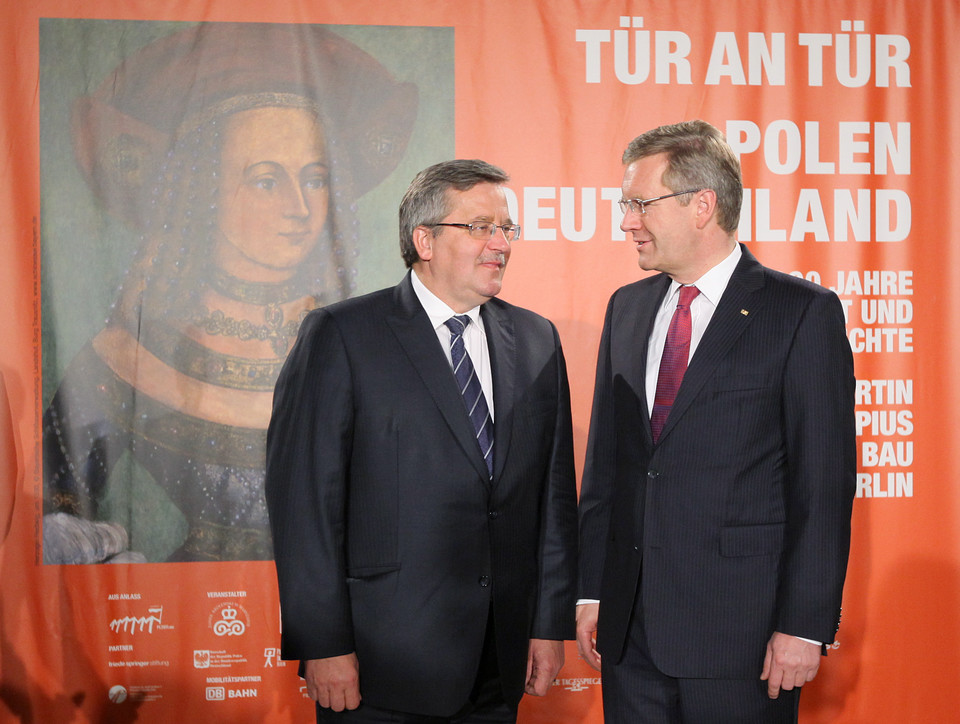 NIEMCY POLSKA PREZYDENT KOMOROWSKI WYSTAWA OTWARCIE