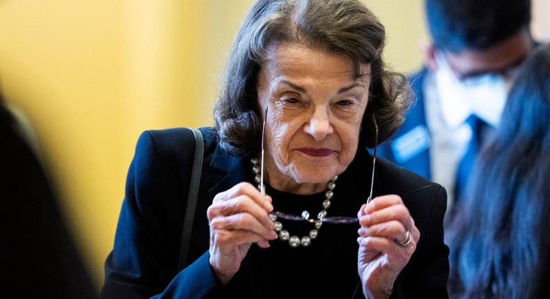 File photo of Democratic Senator Dianne Feinstein.Tom Williams/CQ-Roll Call via Getty Images