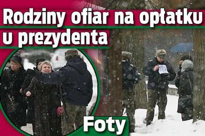 Rodziny ofiar na opłatku u prezydenta. Foty