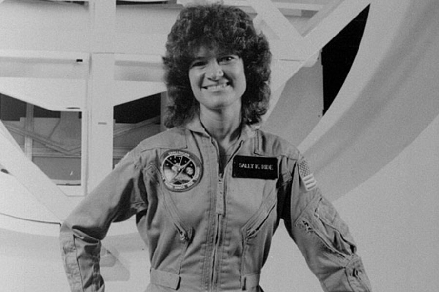 Prvá americká astronautka vo vesmíre menom Sally Ride