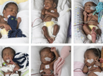We asked God for 5 kids, he gave 6, we need assistance - Woman welcomes sextuplets after 13 yrs