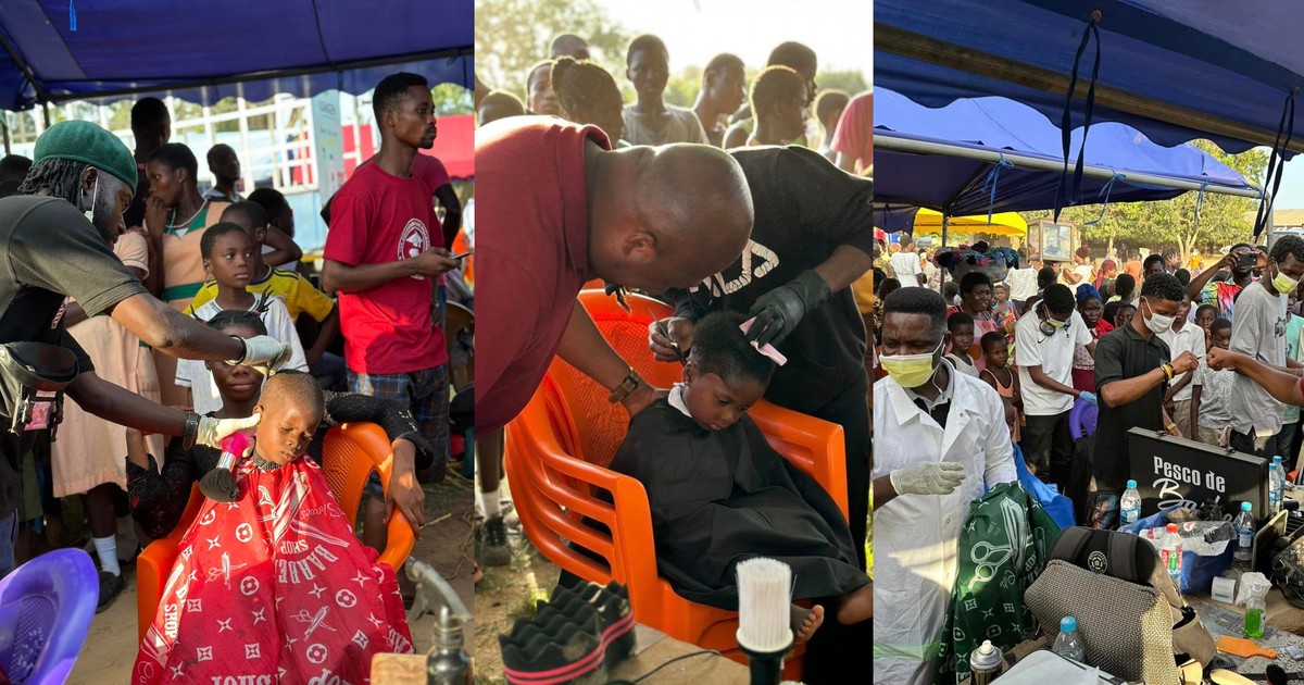 Ghana Association of Barbers visits Volta to give flood victims free haircuts - Vimarsana News