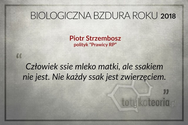 Biologiczna Bzdura Roku 2018
