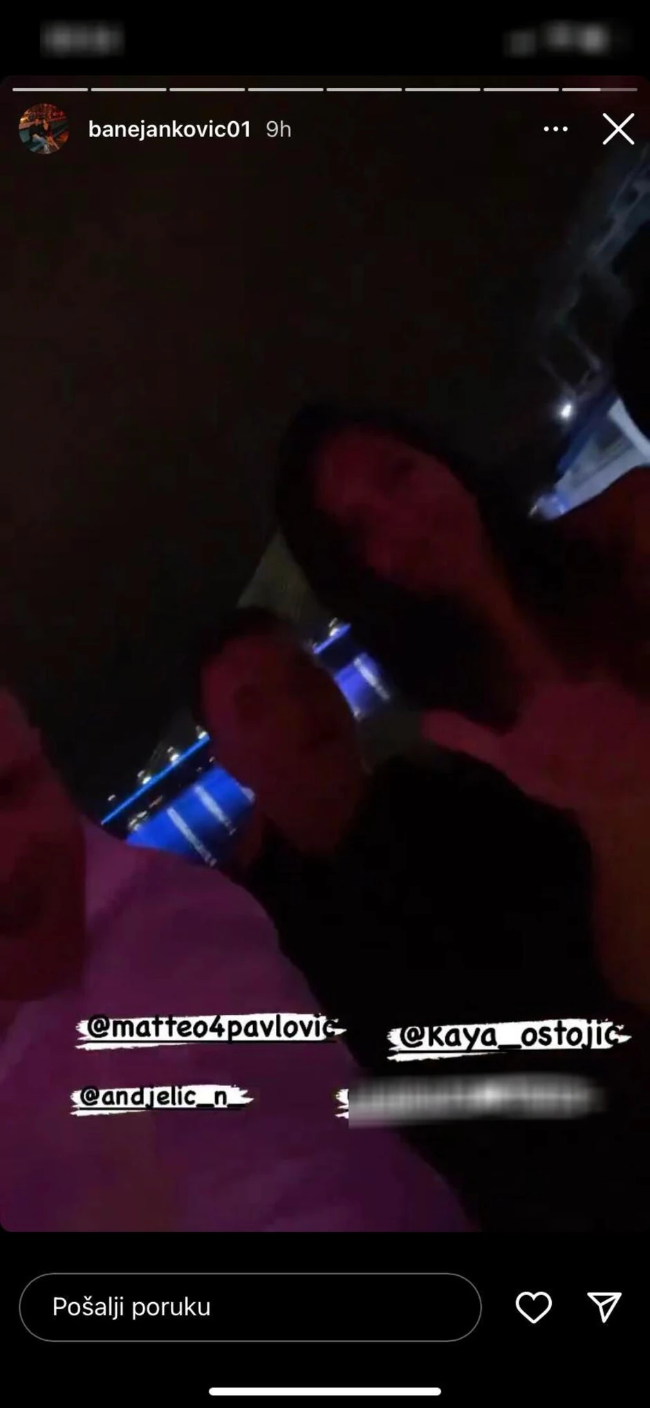 Kaja u provodu sa Duškom Banjcem i Nikolom Anđelićem 