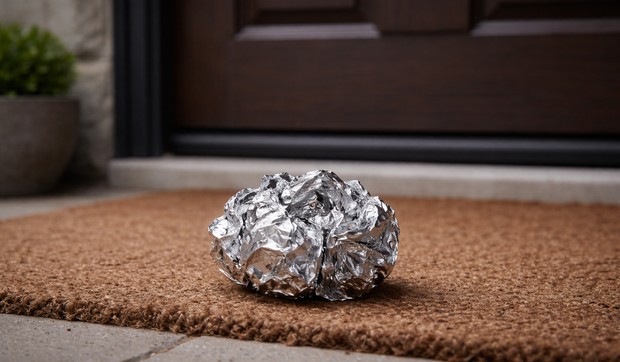 Loptica od aluminijumske folije