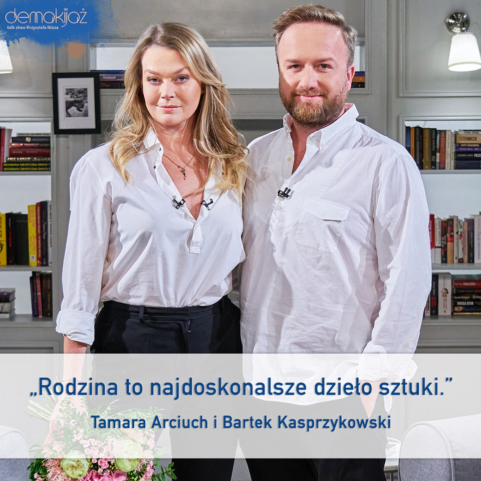 Tamara Arciuch i Bartłomiej Kasprzykowski na planie "Demakijażu"