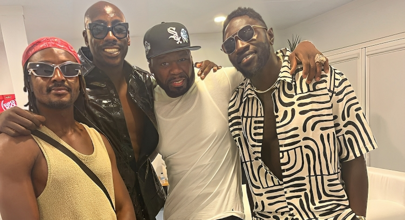 Sauti Sol and Chiki Kuruka hang out with 50 Cent in the US