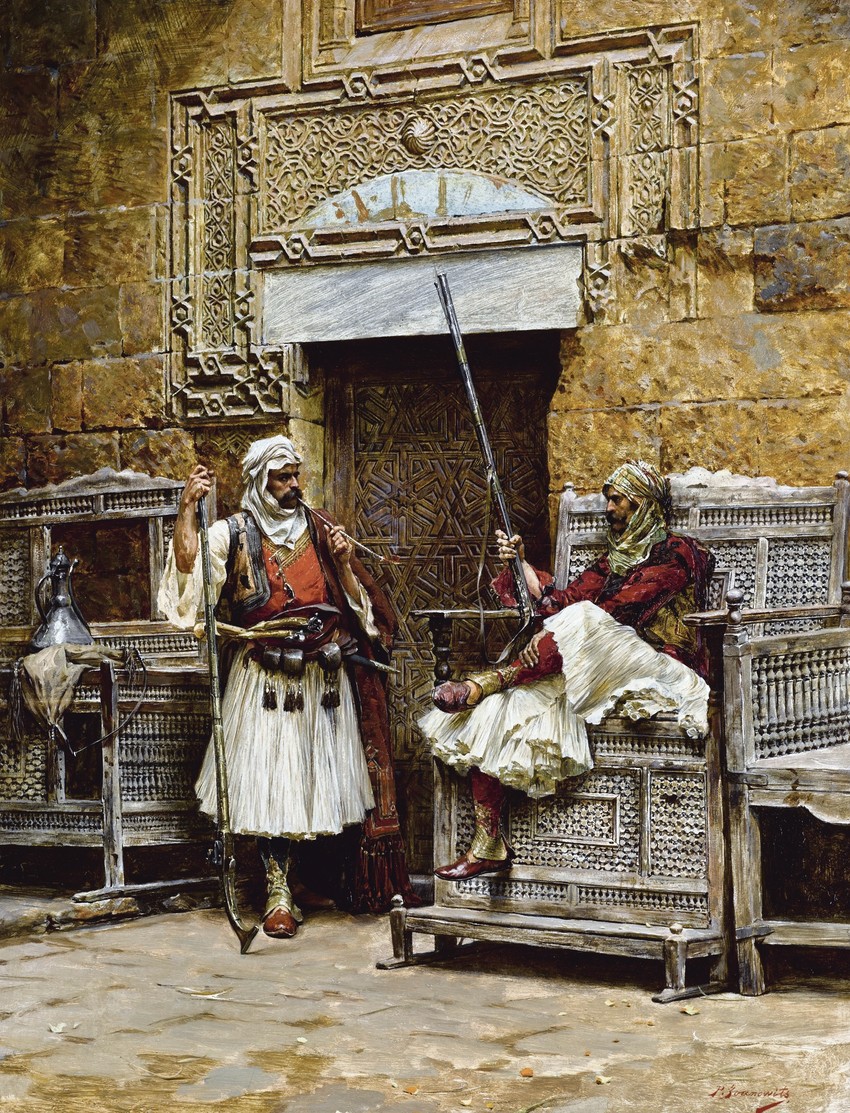 Dva bašibozuka ispred kapije