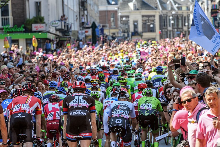 The Dutch made the Giro visit a huge party. They're mad for cycling in all its forms.