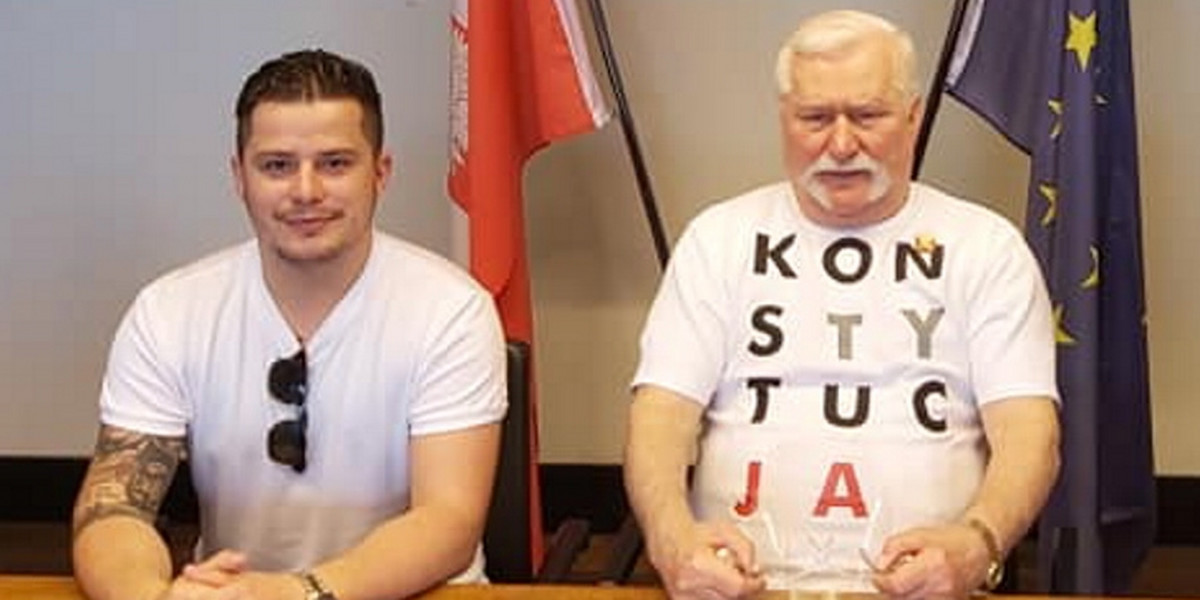 Rafał Collins i Lech Wałęsa.