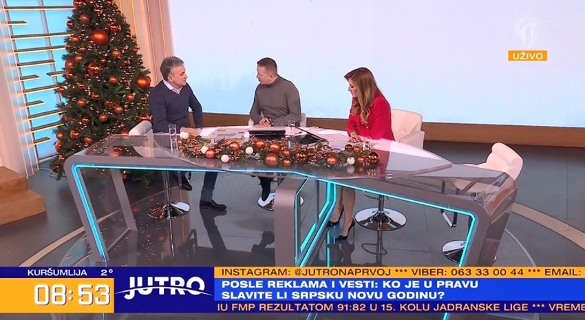Srđan Đoković u jutarnjem programu kod Jovane Joksimović i Srđana Predojevića