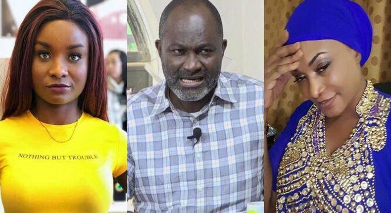 Kennedy Agyapong's baby mama goes down on her knees, begs him for forgiveness
