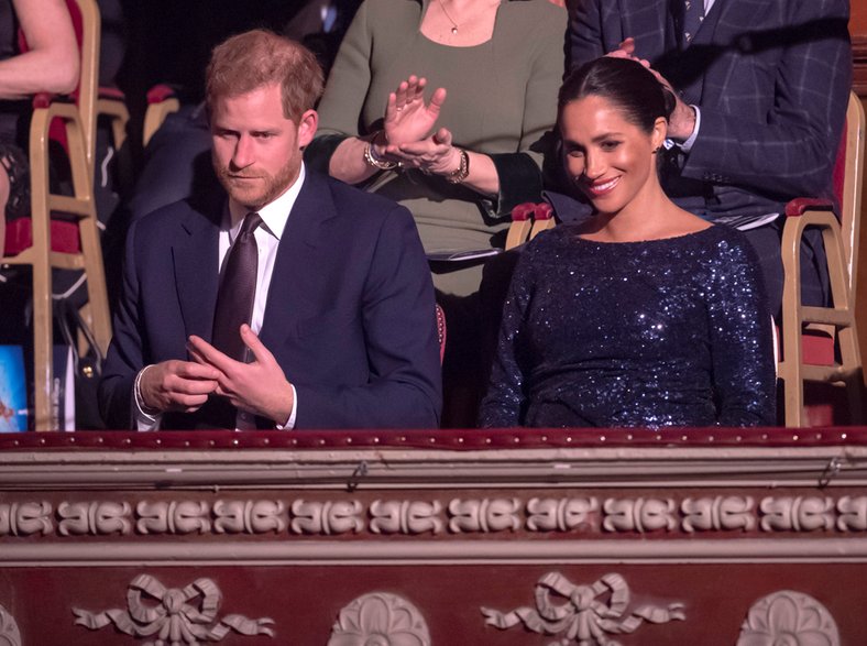 Meghan i Harry w Royal Albert Hall