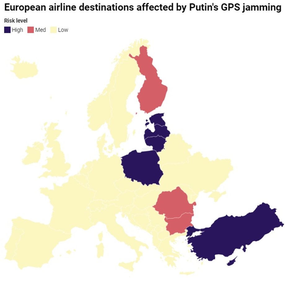 European destinations are threatened by attacks by Russian hackers