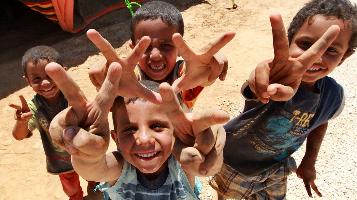 Syrske utecenecke deti  reuters