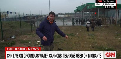 Reporter CNN trafił w sam środek szturmu na polską granicę. Oto jego relacja