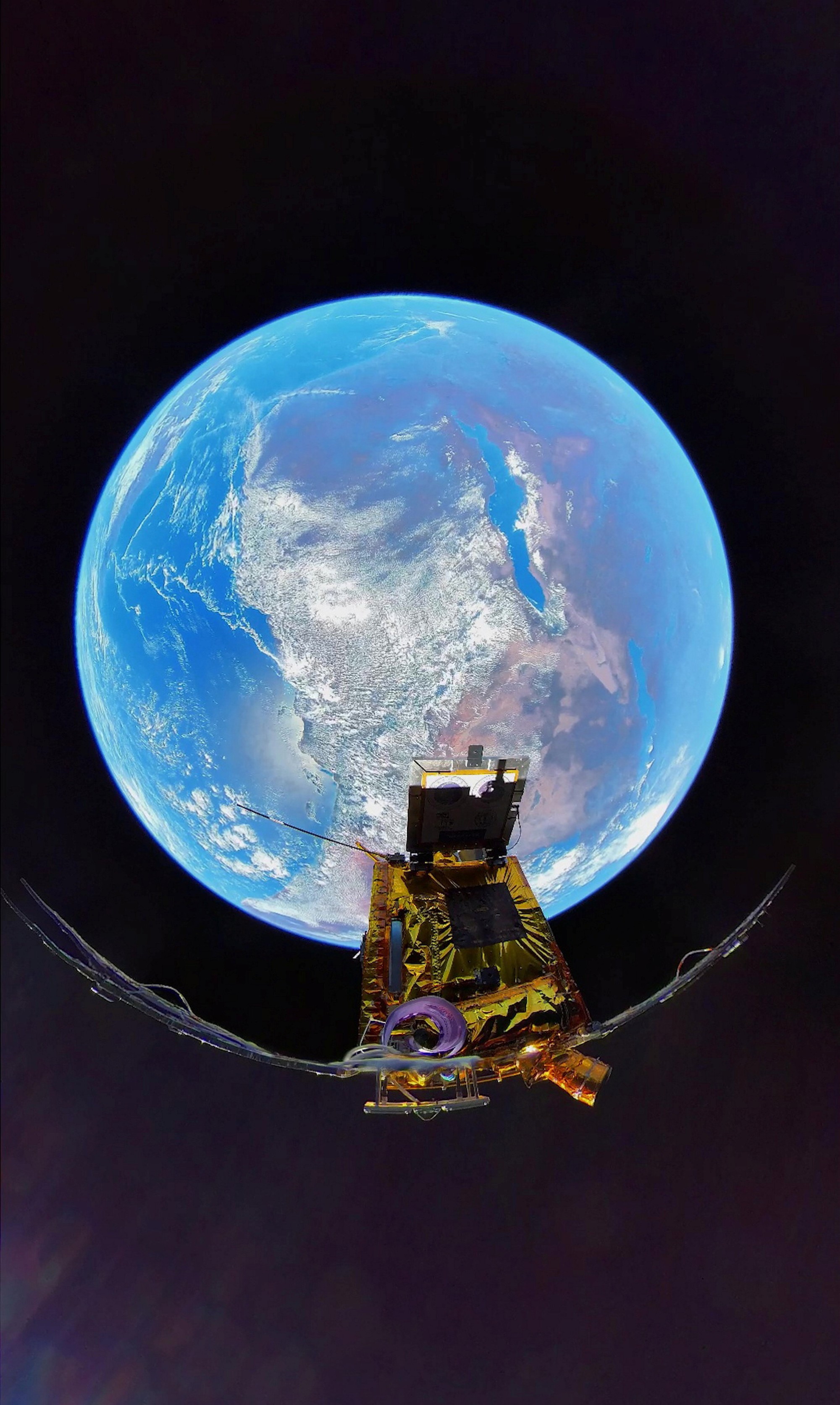 Čínska technologická spoločnosť Insta360 poslala do vesmíru kameru a vytvorila unikátne zábery Zeme.