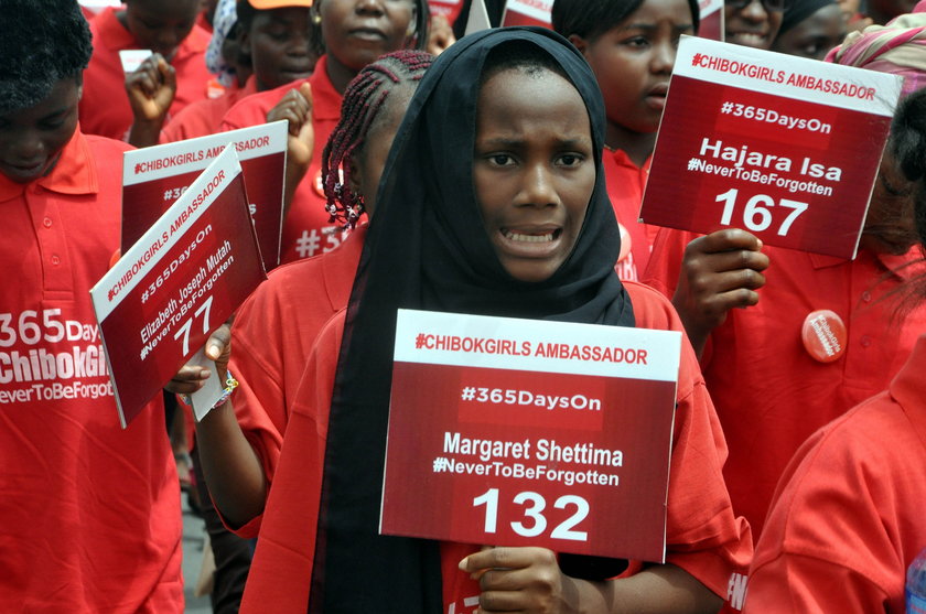 Nigeryjczycy domagający się uprowadzonych przez Boko Haram kobiet