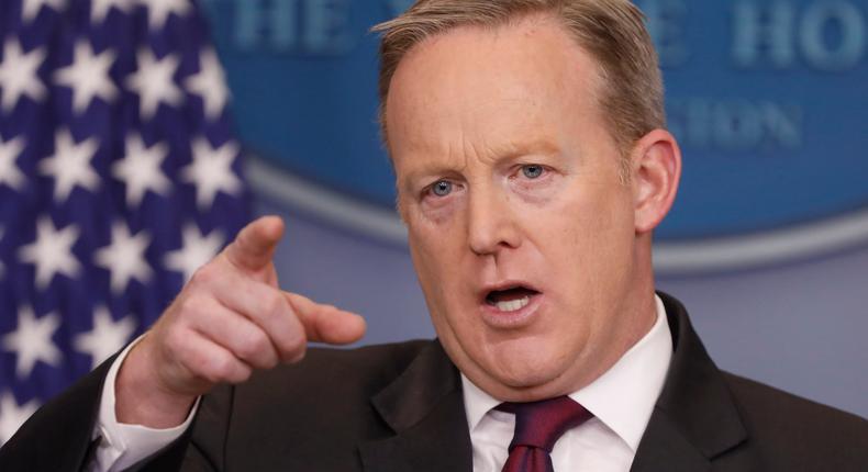 White House Press Secretary Sean Spicer holds the daily briefing on Feb. 23, 2017 in at the White House in Washington, DC.