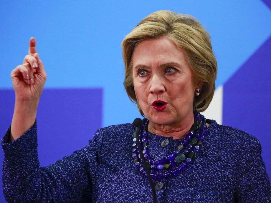 U.S. Democratic presidential candidate and former Secretary of State Hillary Clinton speaks at the "Carroll County Democratic Committee's Annual Grover Cleveland Dinner" at the Attitash Mountain Resort in Bartlett, New Hampshire October 28, 2015.