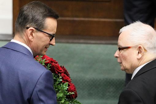 Mateusz Morawiecki i Jarosław Kaczyński