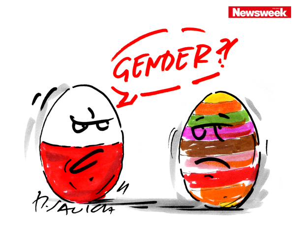 sawka jajko wielkanoc gender