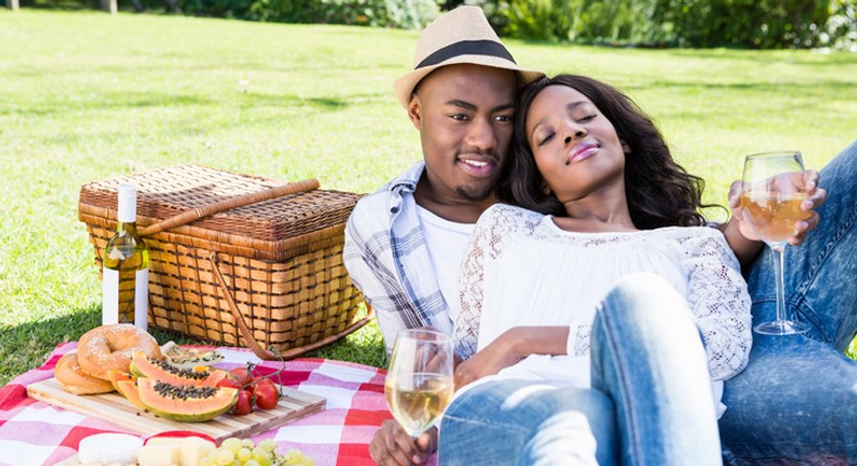 Couple on picnic(That Sister)