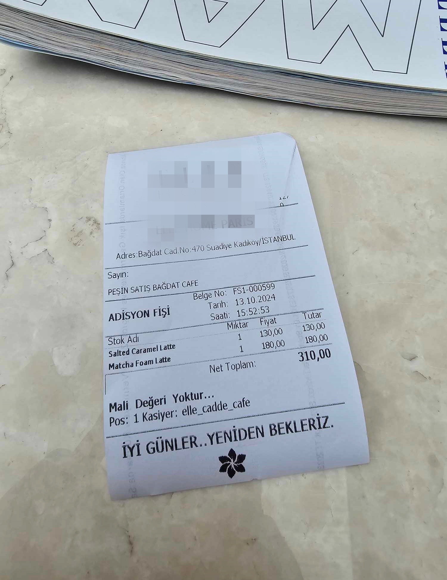 V Istanbule nájdete veľa štýlových kaviarní. Ukážku poslala čitateľka.
